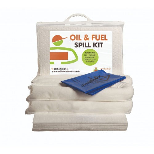 40 Litre Oil & Fuel Spill Kit - Clip Top Bag