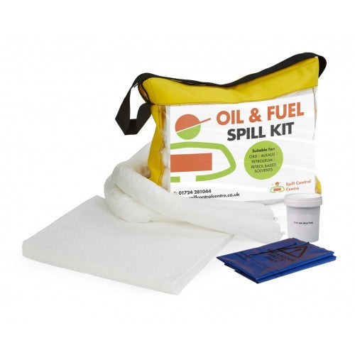 50 Litre Oil & Fuel Spill Kit - Holdall Bag with Putty