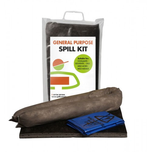 10 litre General Purpose Spill Kit - Mini Clip Top Bag