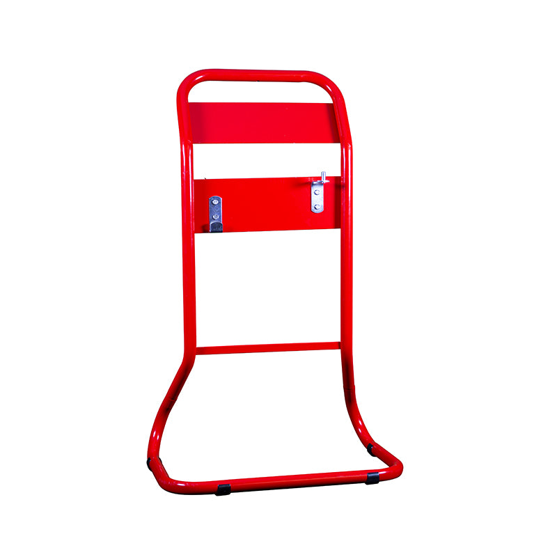 Red tubular Double Fire Extinguisher stand