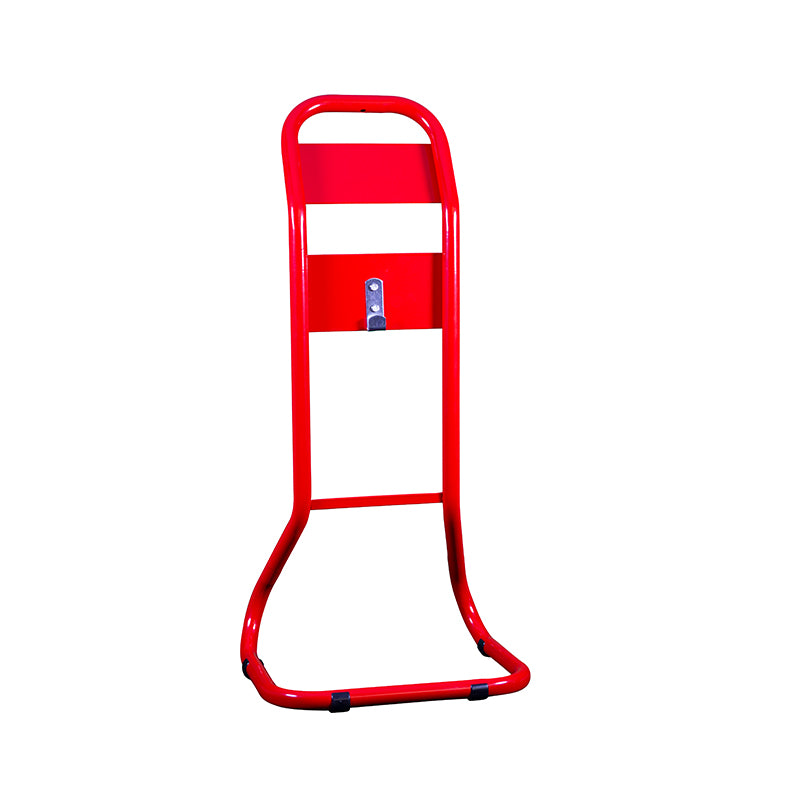 Red tubular Single Fire Extinguisher stand