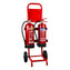 Compact Double Fire Extinguisher Trolley