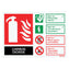 Co2 Extinguisher Self Adhesive ID Sign Landscape