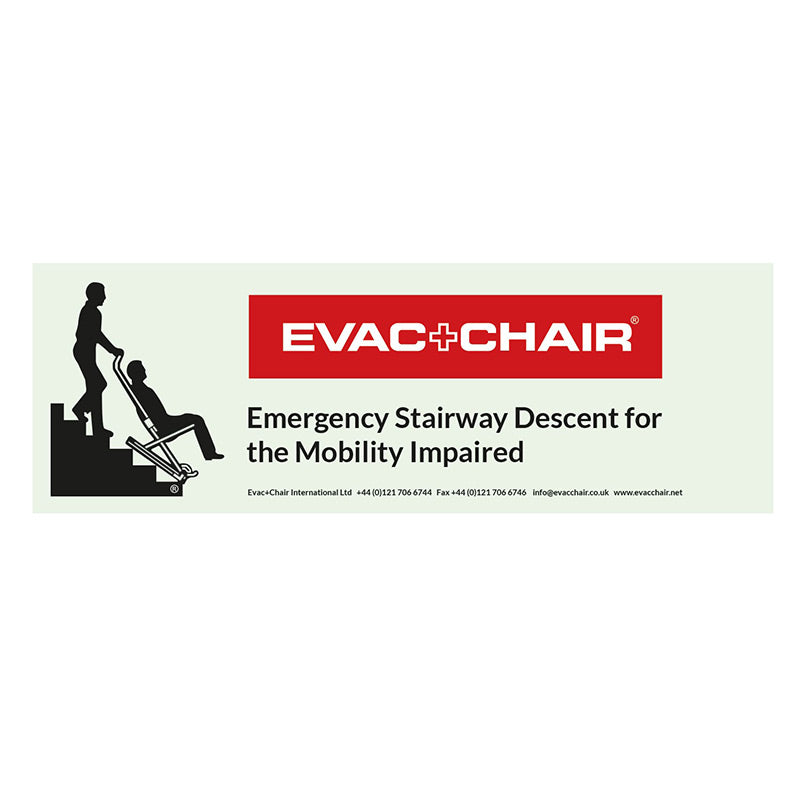 Evac Chair Sign