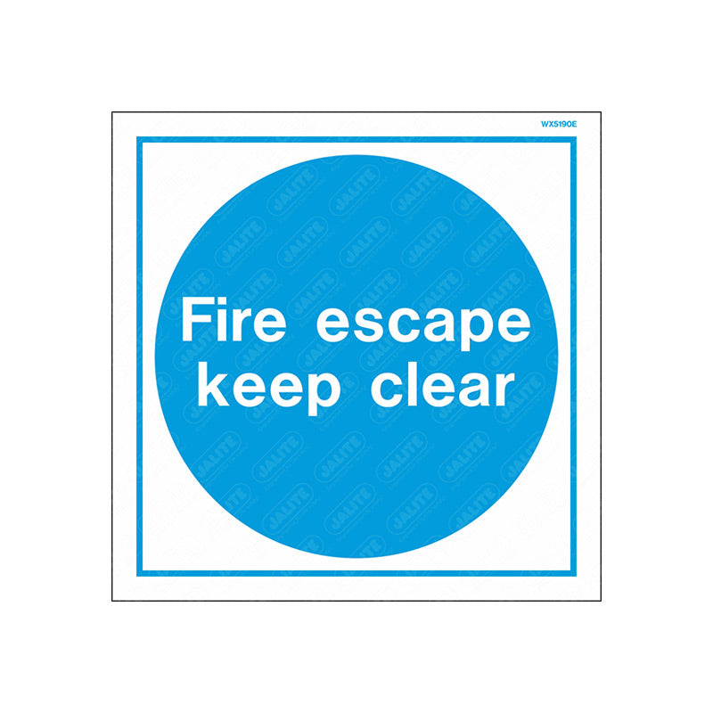 Fire Escape Keep Clear 200x200