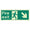 Fire exit man arrow down right 400 x 150 Photoluminescent