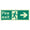 Fire exit man arrow right 400 x 150 Photoluminescent