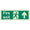 Fire exit man arrow up 340 x 120 Photoluminescent