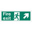 Fire exit man arrow up right 340 x 120