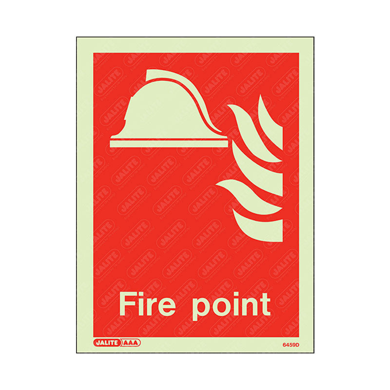 Fire point flame/helmet 150 x 200 Photoluminescent