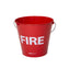 Metal fire bucket and lid
