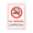 No Smoking on these premises Sign 150x200