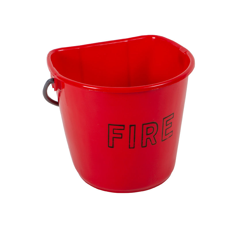 Plastic fire bucket and lid