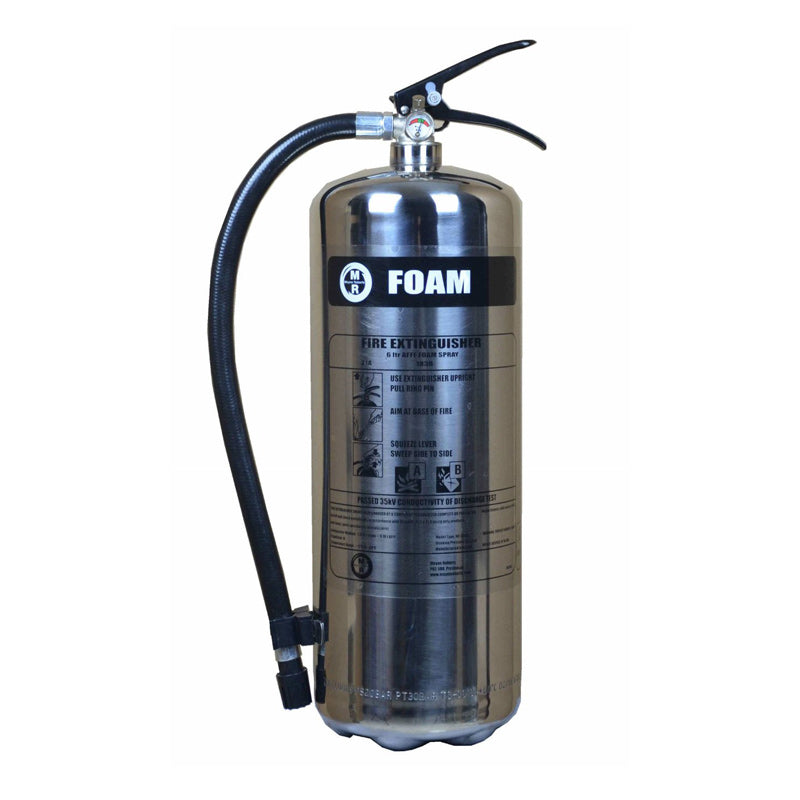 Stainless Steel 9 litre Foam Fire Extinguisher
