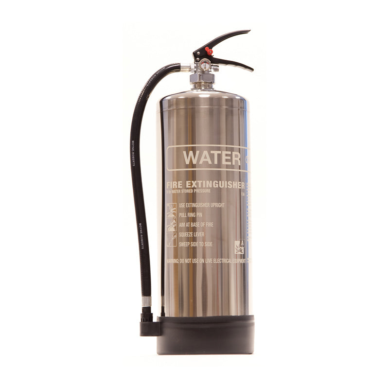 Stainless Steel 9 litre Water Fire Extinguisher