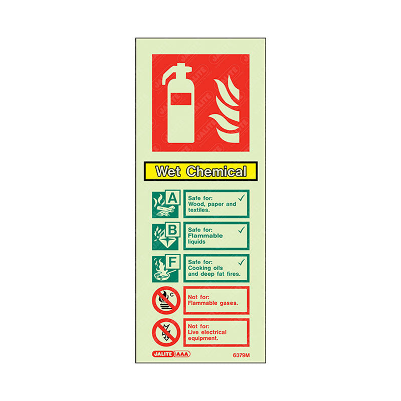 ABF extinguisher information sign 200 x 80